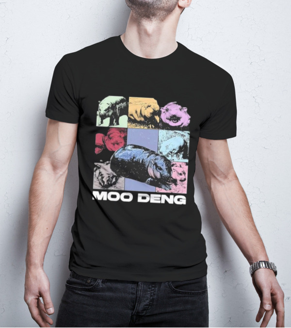 Moo Deng Era Cute Baby Hippo Pop T-Shirt