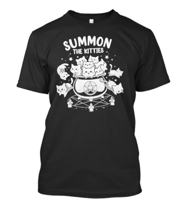 Summon The Kitties Cauldron Ritual With Snouleaf Cats T-Shirt