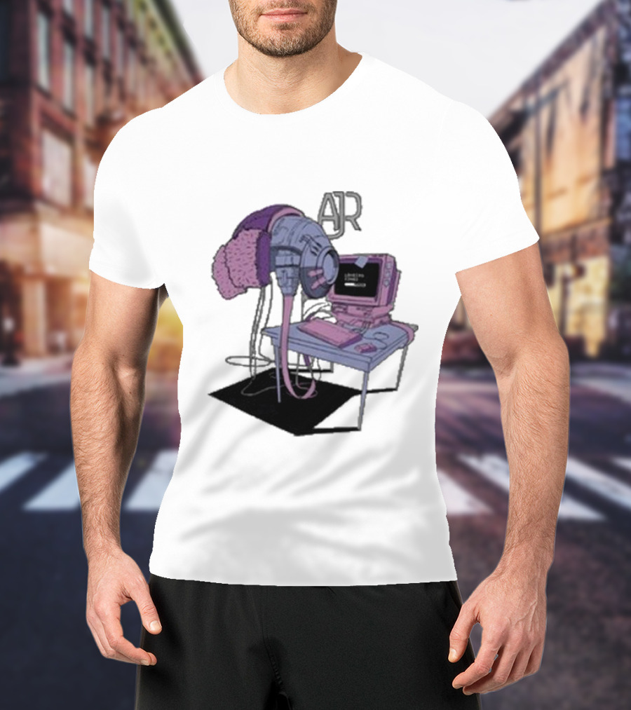 AJR Loading Songs Concert Retro Computer Setup T-Shirt