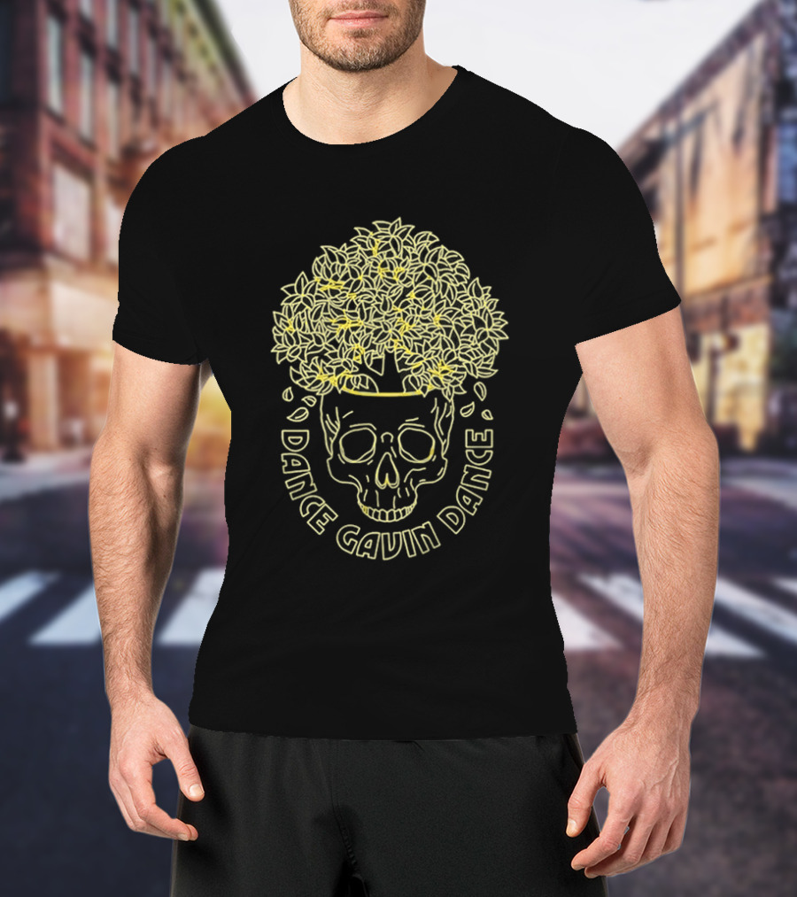 Dance Gavin Dance Skull Tree Neon Line T-Shirt