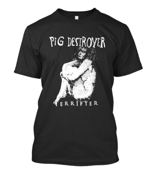 Pig Destroyer Terrifyer Ladies Cropped Dark Aesthetic T-Shirt