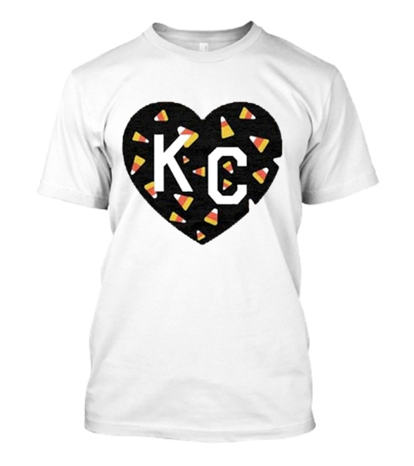 KC Heart Candy Corn T-Shirt