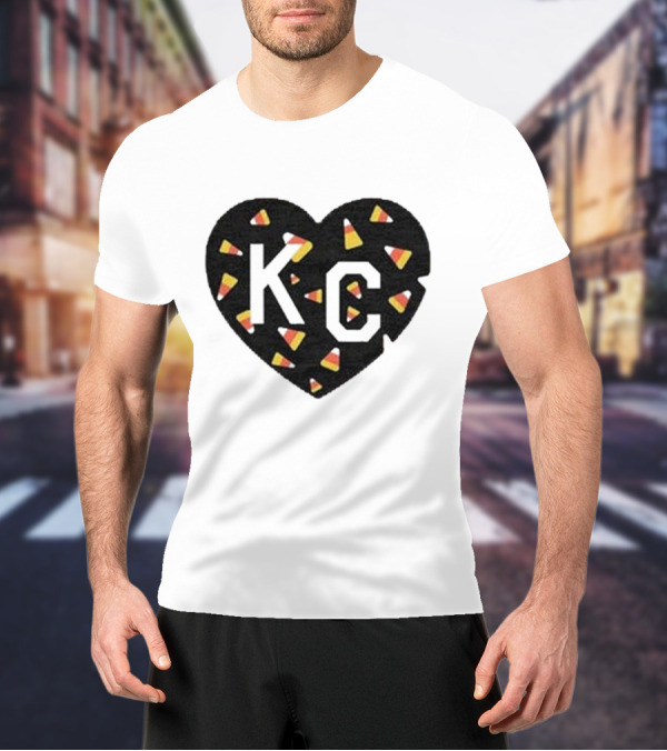 KC Heart Candy Corn T-Shirt