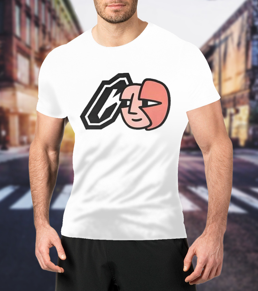 Collective Bikes X Lorem Iconic Face And Abstract Shape T-Shirt