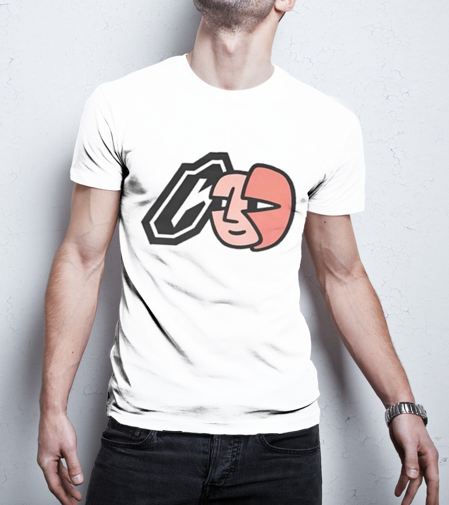 Collective Bikes X Lorem Iconic Face And Abstract Shape T-Shirt