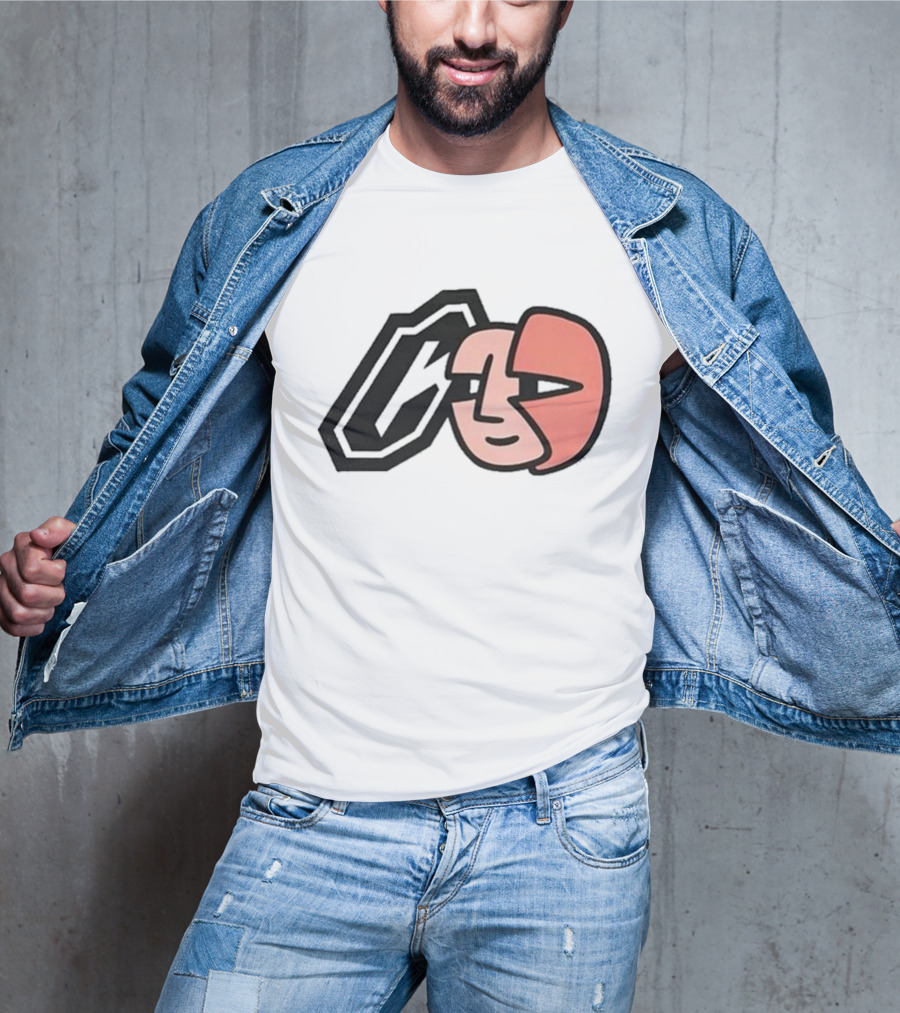 Collective Bikes X Lorem Iconic Face And Abstract Shape T-Shirt