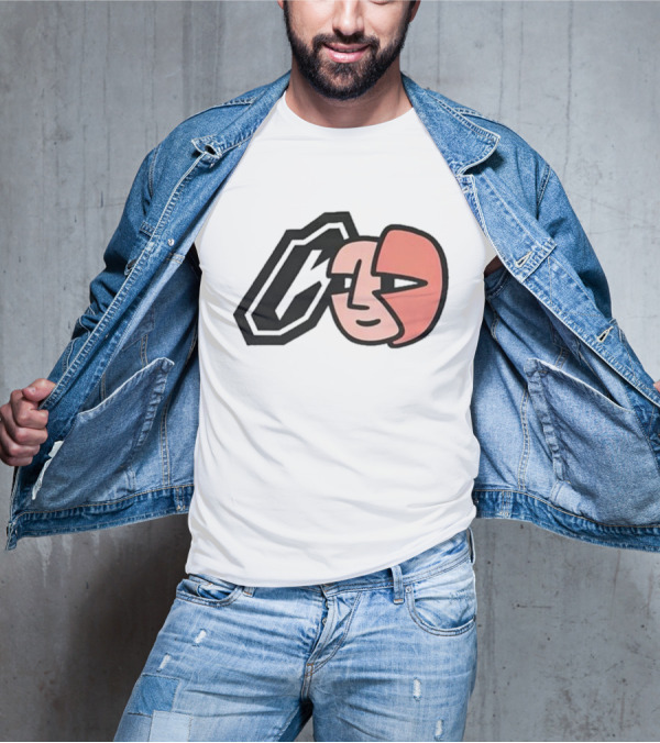 Collective Bikes X Lorem Iconic Face And Abstract Shape T-Shirt