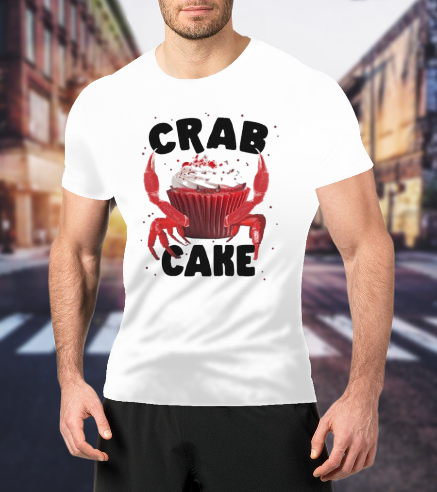 CRAB CAKE Strawberry Cream Cupcake T-Shirt