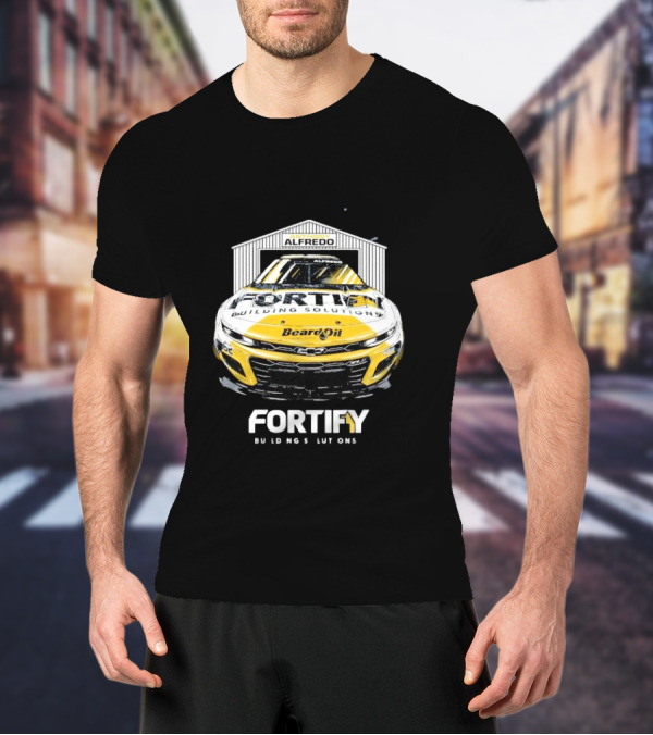 Anthony Alfredo Fortify Building Solutions Beard Oil Racing Car T-Shirt