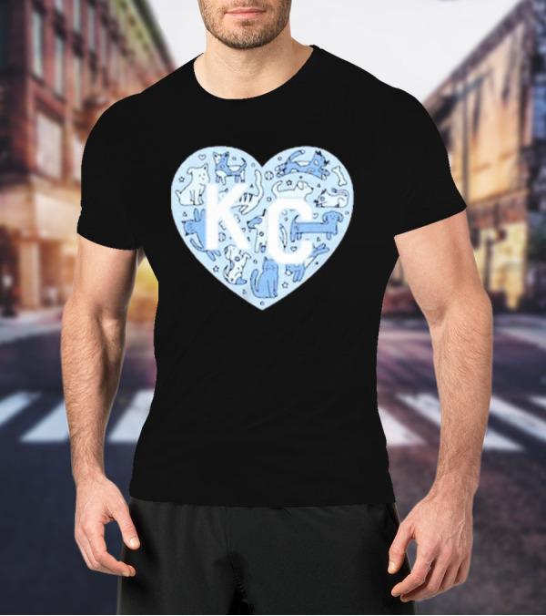 KC Pet Project Heart Cats Dogs Animal T-Shirt