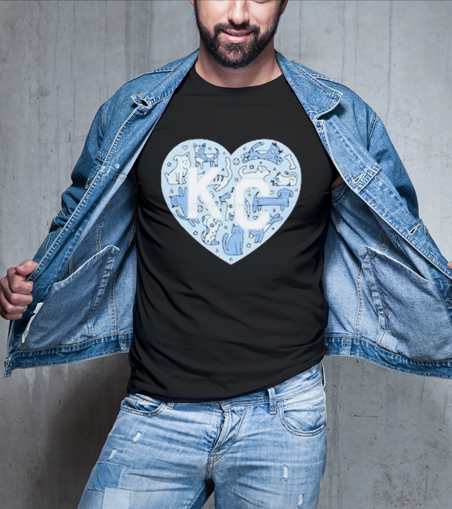 KC Pet Project Heart Cats Dogs Animal T-Shirt