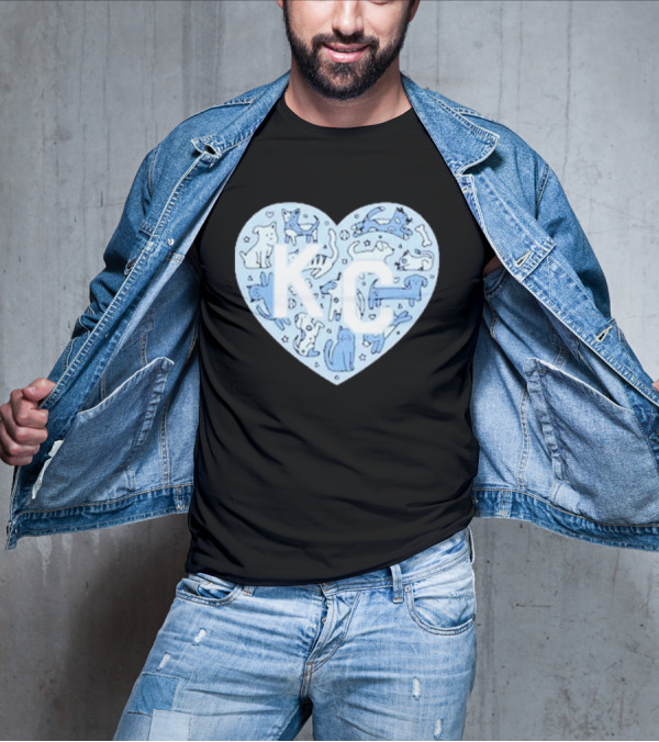 KC Pet Project Heart Cats Dogs Animal T-Shirt