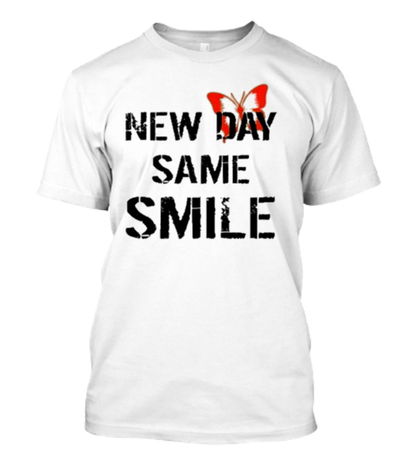 Aja Wilson New Day Same Smile Butterfly Red T-Shirt