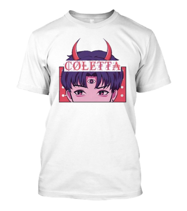 Coletta Manga Anime Third Eye Red Horns T-Shirt