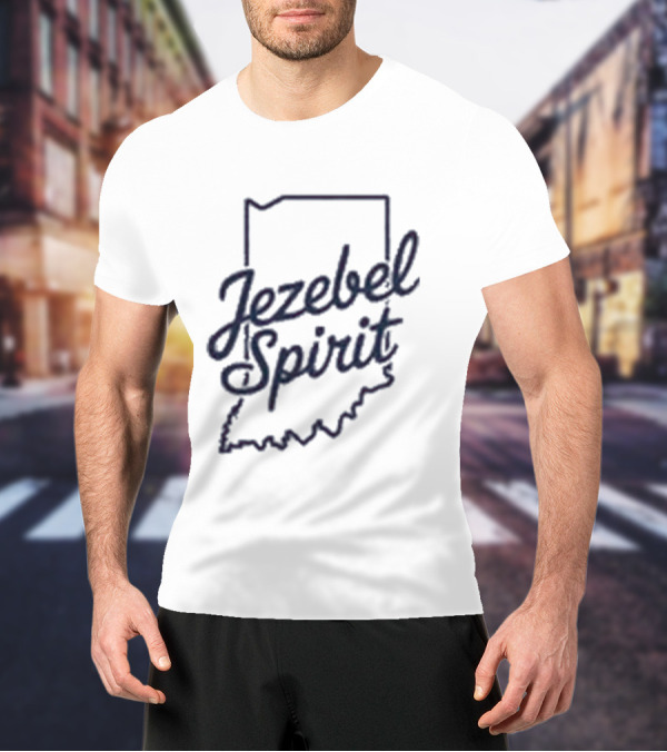 Corinne Straight Jezebel Spirit Indiana Outline T-Shirt