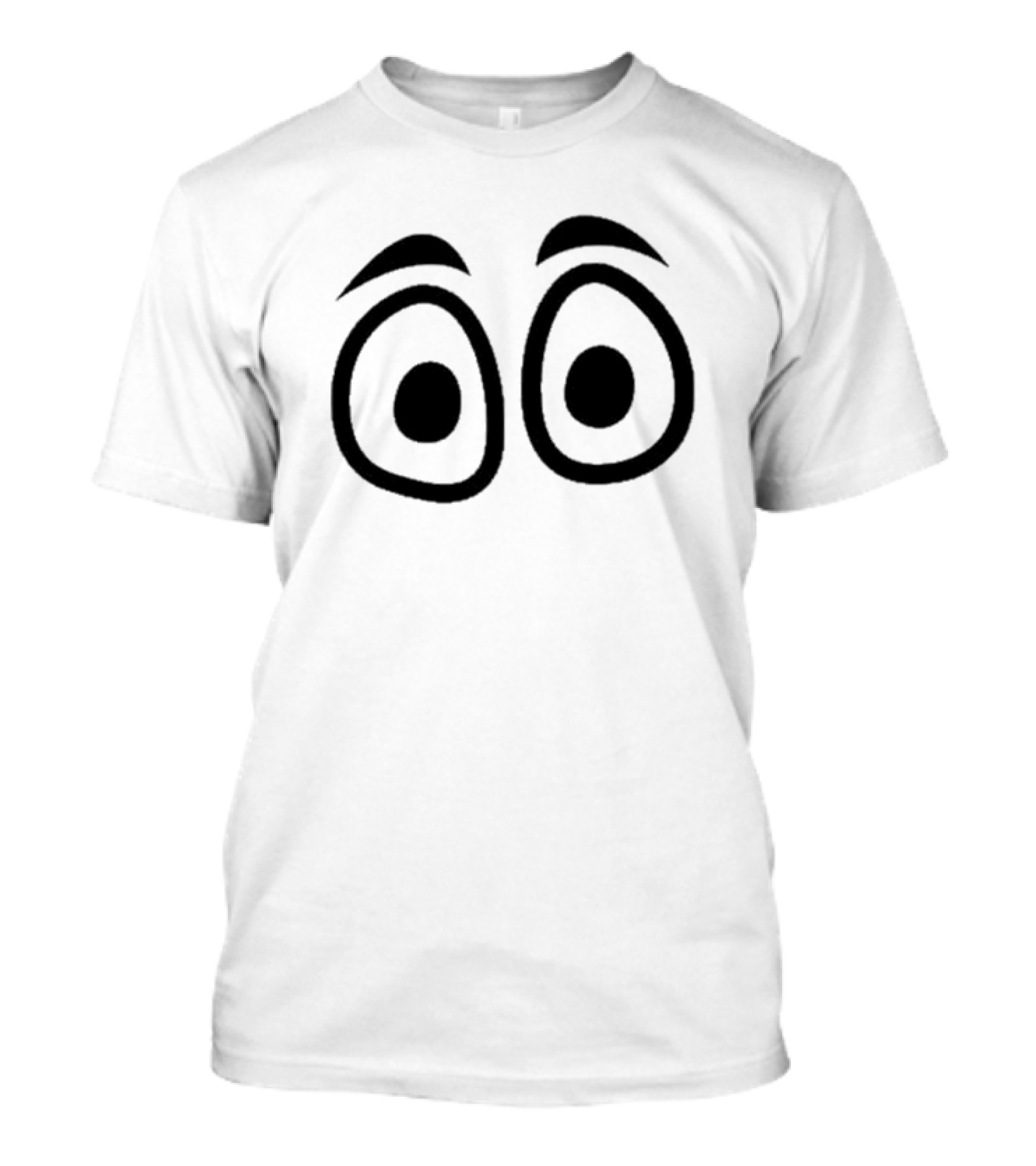 Tops Big Red Eyes Illustration Look T-Shirt