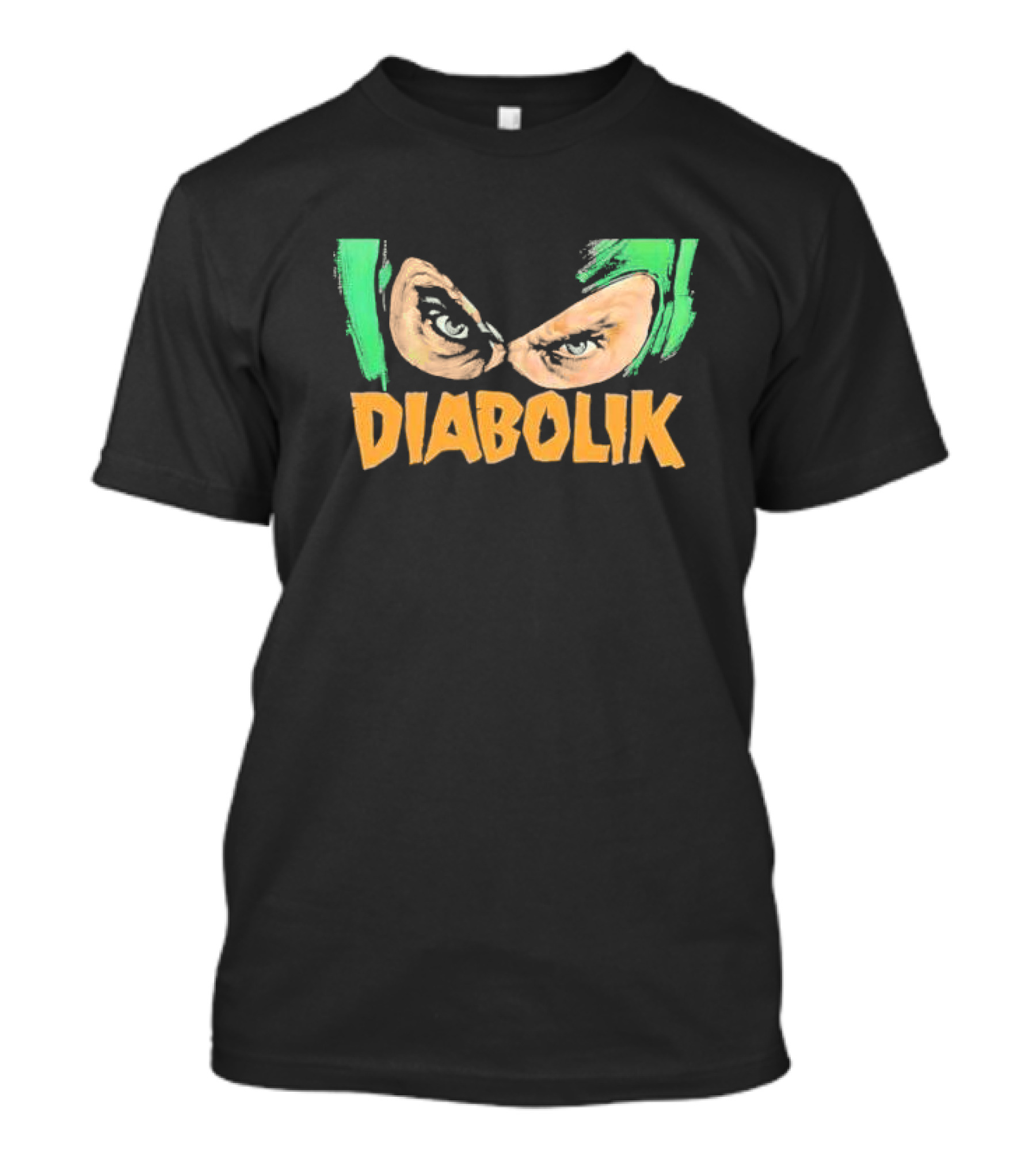 Diabolik 1968 Comic Style Eyes And Mask T-Shirt