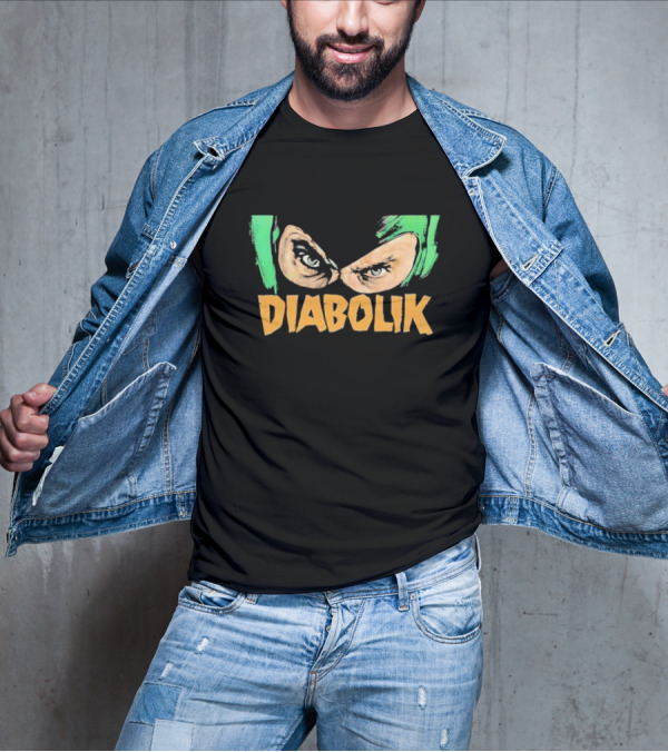 Diabolik 1968 Comic Style Eyes And Mask T-Shirt