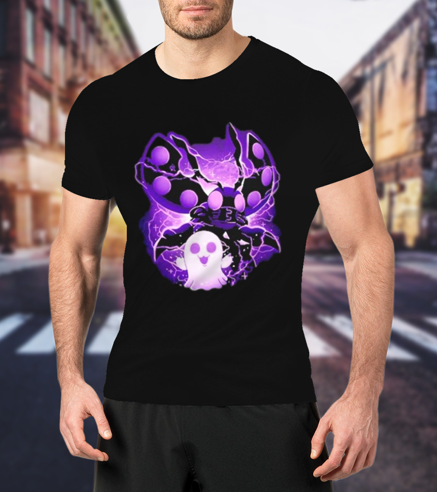 Digi Intelligence Vanilla Moth And Ghost Lightning Purple Aesthetic T-Shirt