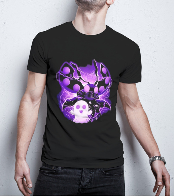 Digi Intelligence Vanilla Moth And Ghost Lightning Purple Aesthetic T-Shirt