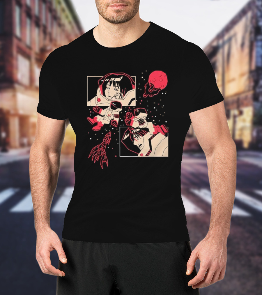 I Will Find You Wherever You Are Japu Space Comic Astronaut Red Planet T-Shirt