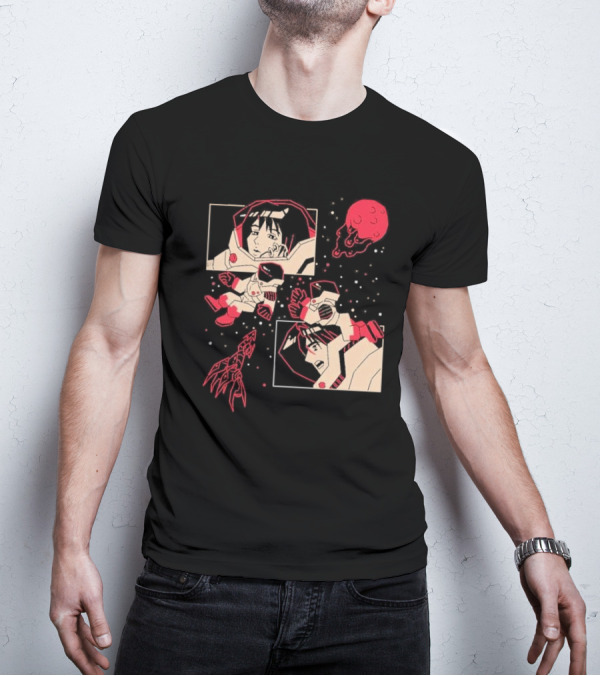 I Will Find You Wherever You Are Japu Space Comic Astronaut Red Planet T-Shirt