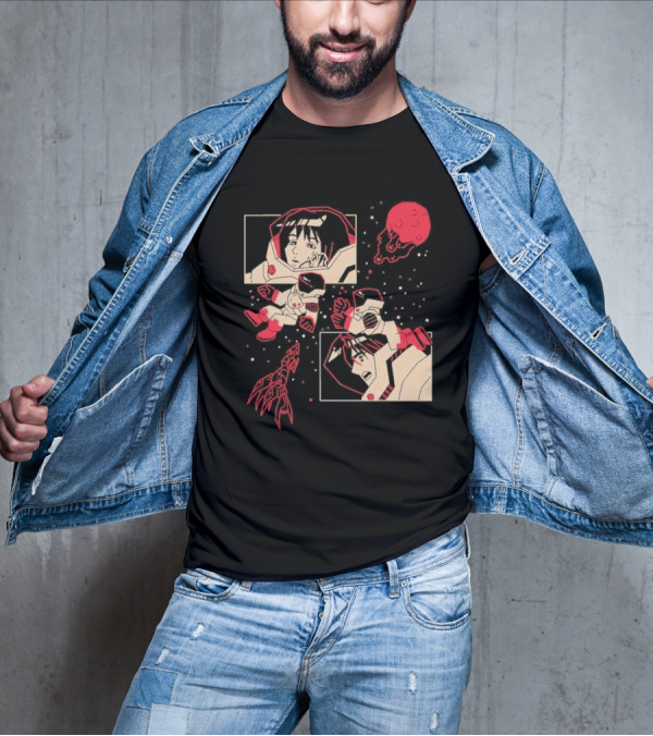 I Will Find You Wherever You Are Japu Space Comic Astronaut Red Planet T-Shirt