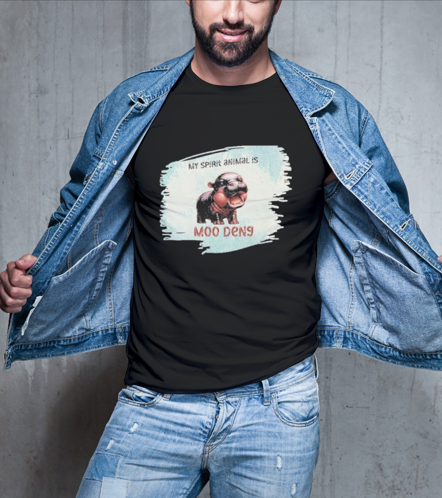 My Spirit Animal Is Moo Deng Hippopotamus T-Shirt