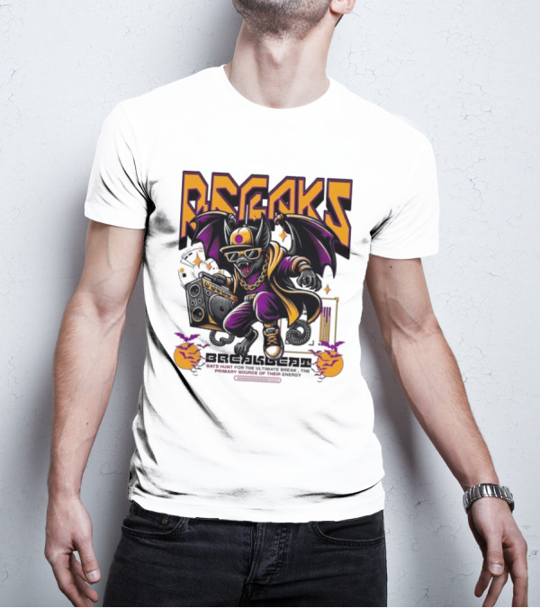 Breakbeat Bat Breaks Bats Hunt For The Ultimate Break Primary Source Of Energy T-Shirt
