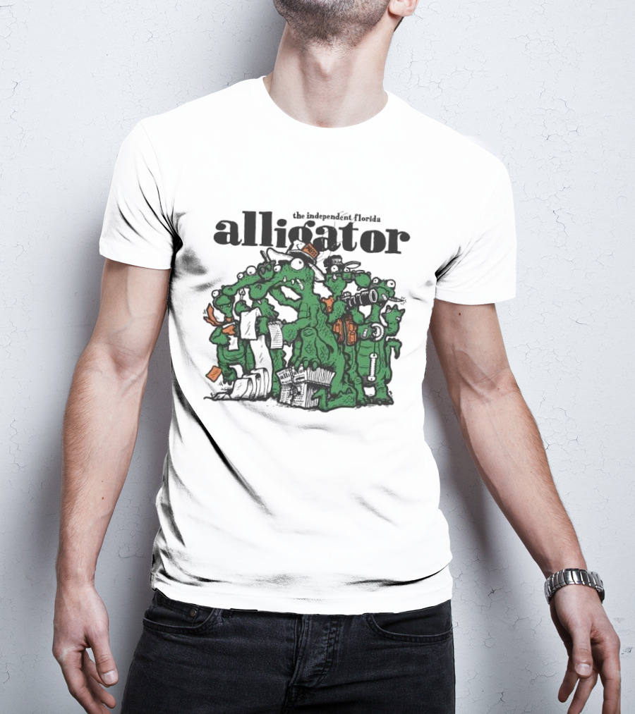 The Independent Florida Alligator Journalism Team Cartoon T-Shirt