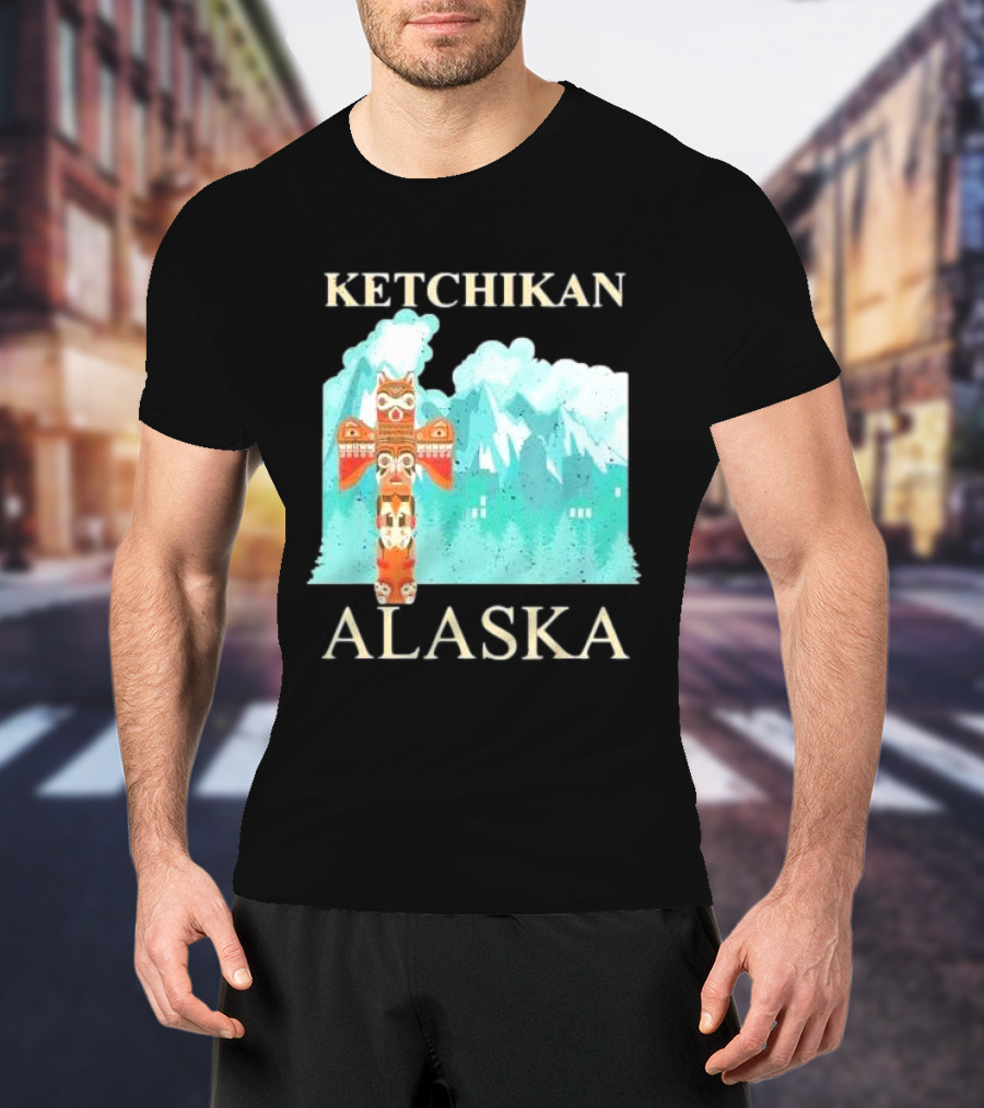 Ketchikan Alaska Native American Indian Totem T-Shirt