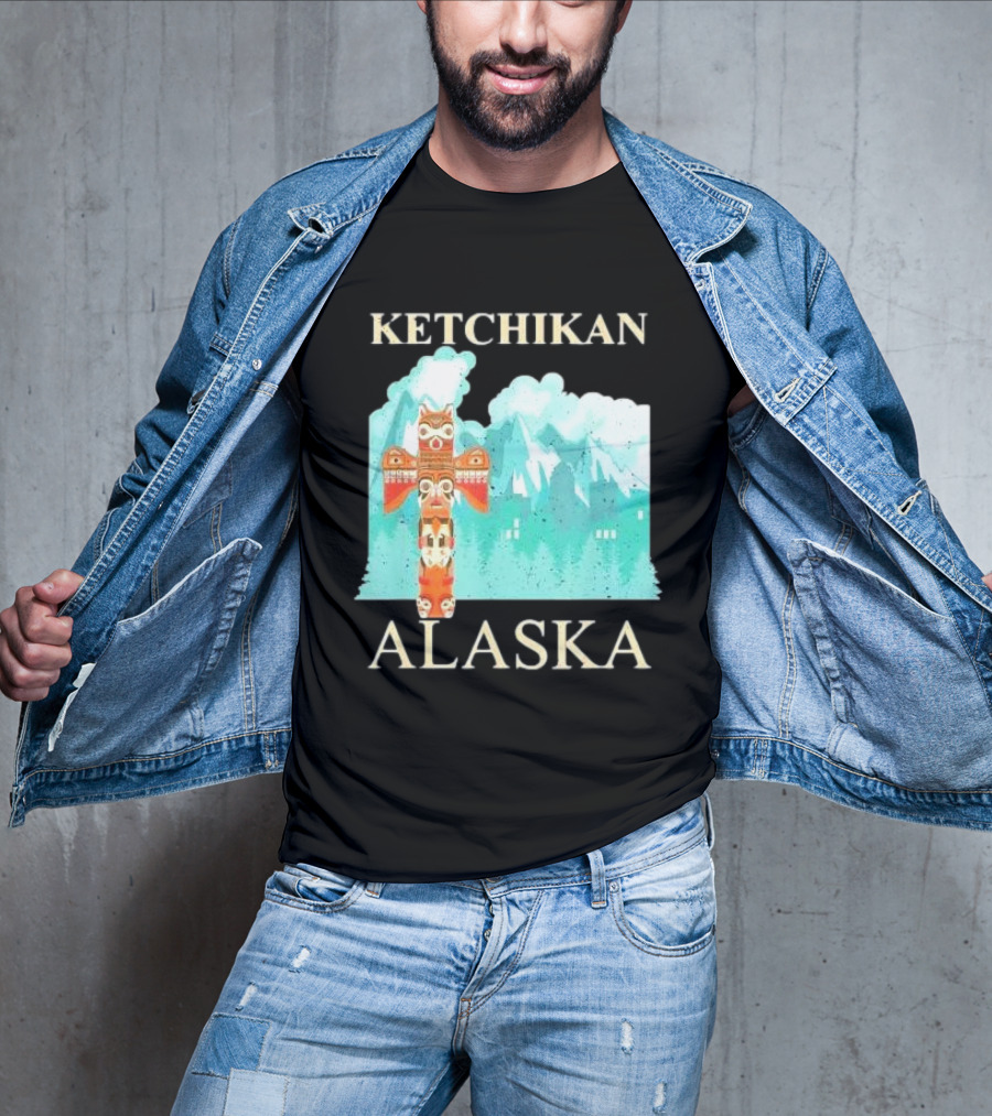 Ketchikan Alaska Native American Indian Totem T-Shirt