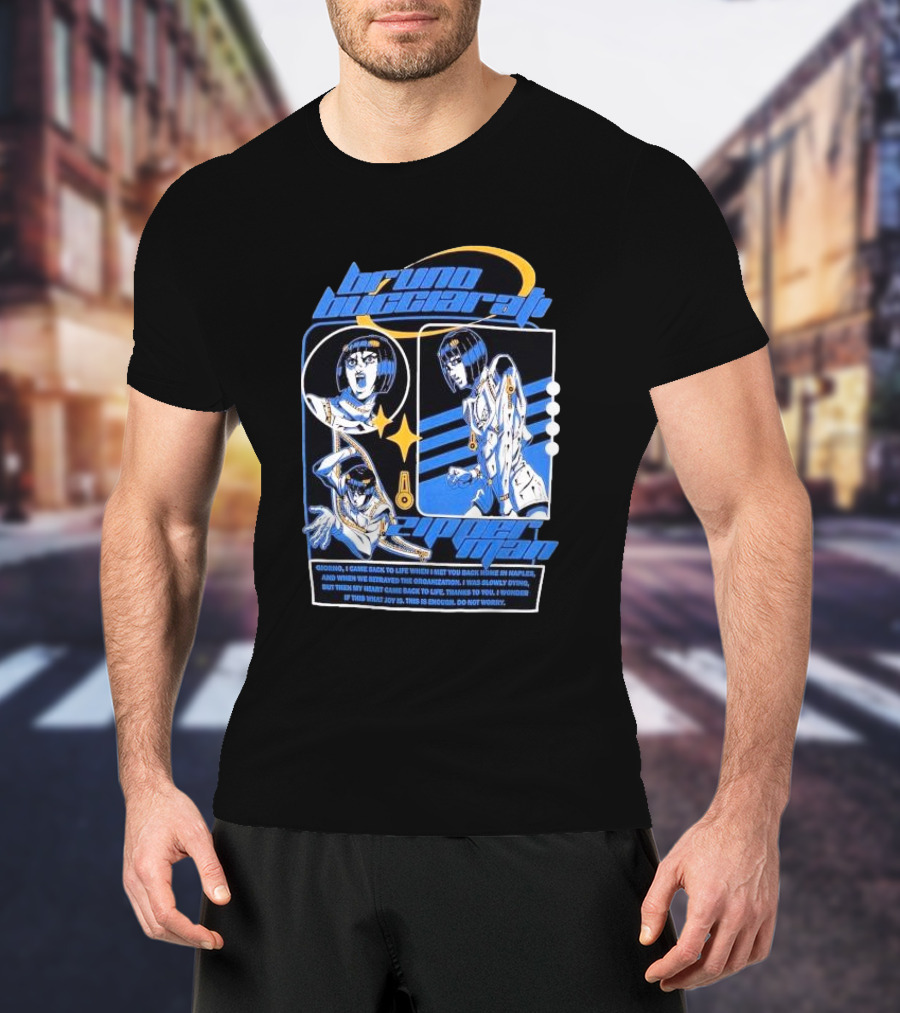 Bruno Bucciarati Golden Wind Jojo's Bizarre Adventure Iconic Poses T-Shirt