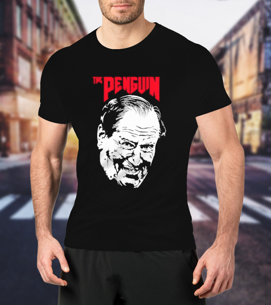 The Penguin Colin Farrell Boss Villainous Grin T-Shirt