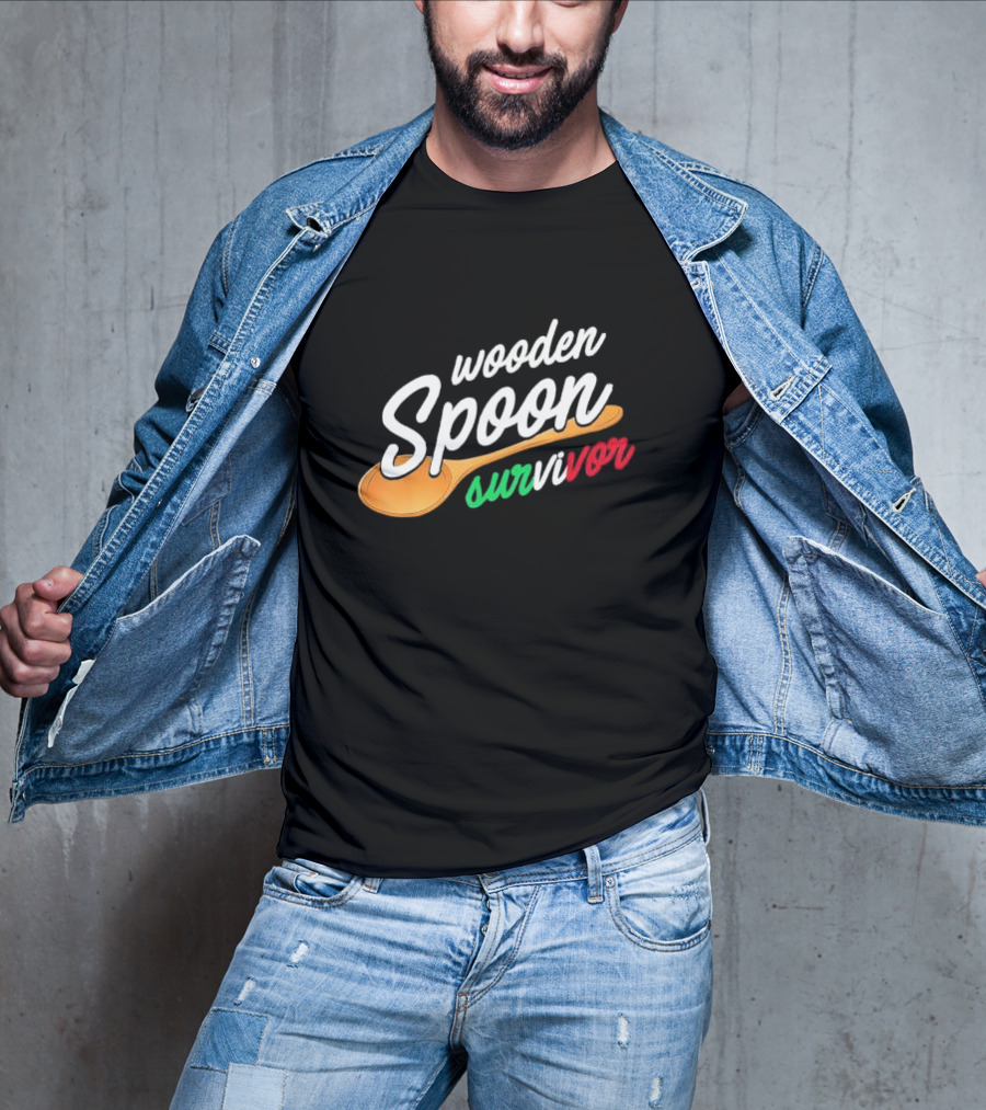 Wooden Spoon Survivor Italian Food Lovers T-Shirt