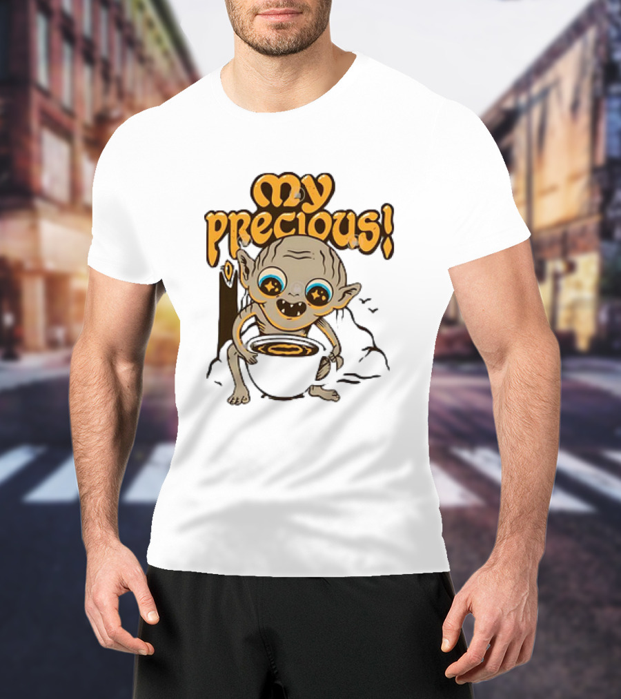 Gollum My Precious Coffee Lover Fantasy Cup T-Shirt