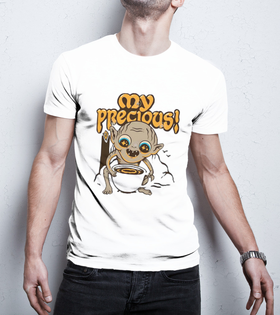 Gollum My Precious Coffee Lover Fantasy Cup T-Shirt