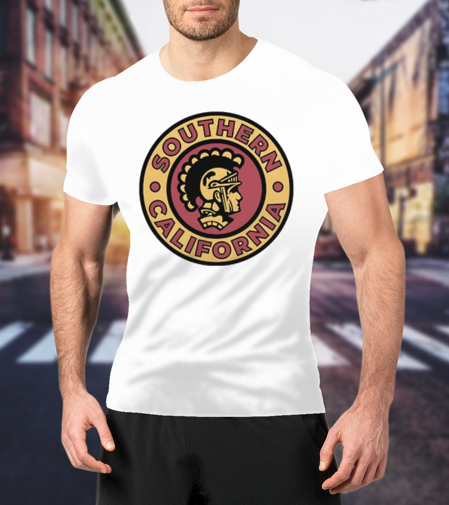 Southern California Trojan Warrior Circle Emblem T-Shirt