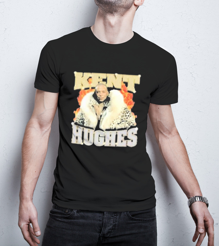 Kent Hughes Fur Coat With Flames T-Shirt
