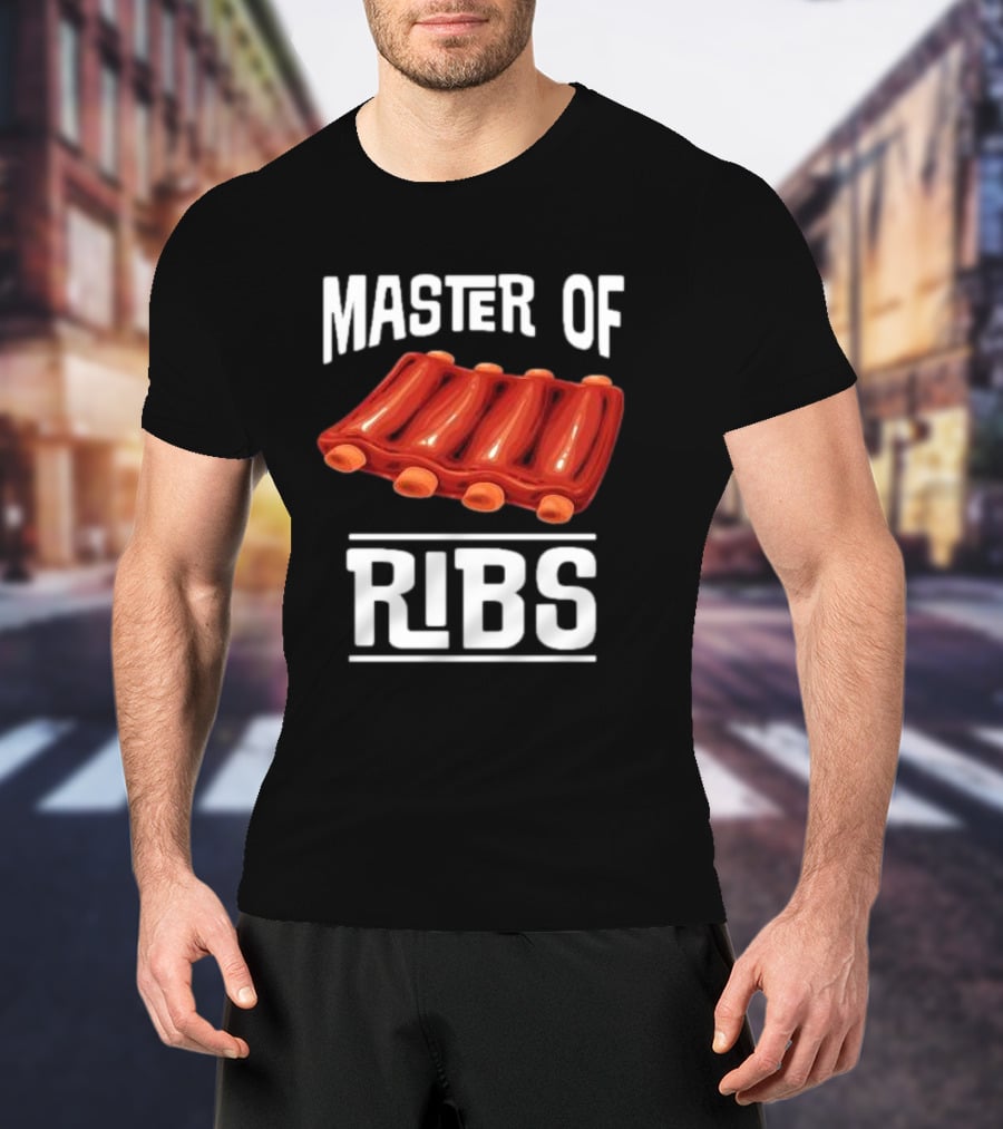 Master Of Ribs Barbecue Inktastic T-Shirt