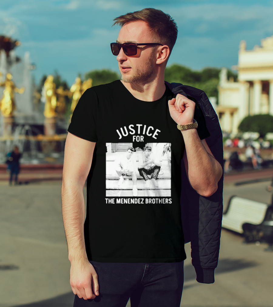Justice For The Menendez Brothers Vintage Style Court Case Retro Appeal T-Shirt