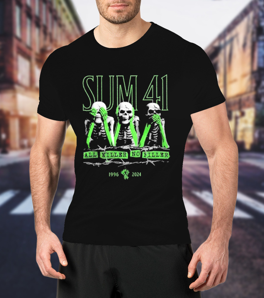 Sum 41 Skeletons All Killer No Filler 1996 T-Shirt