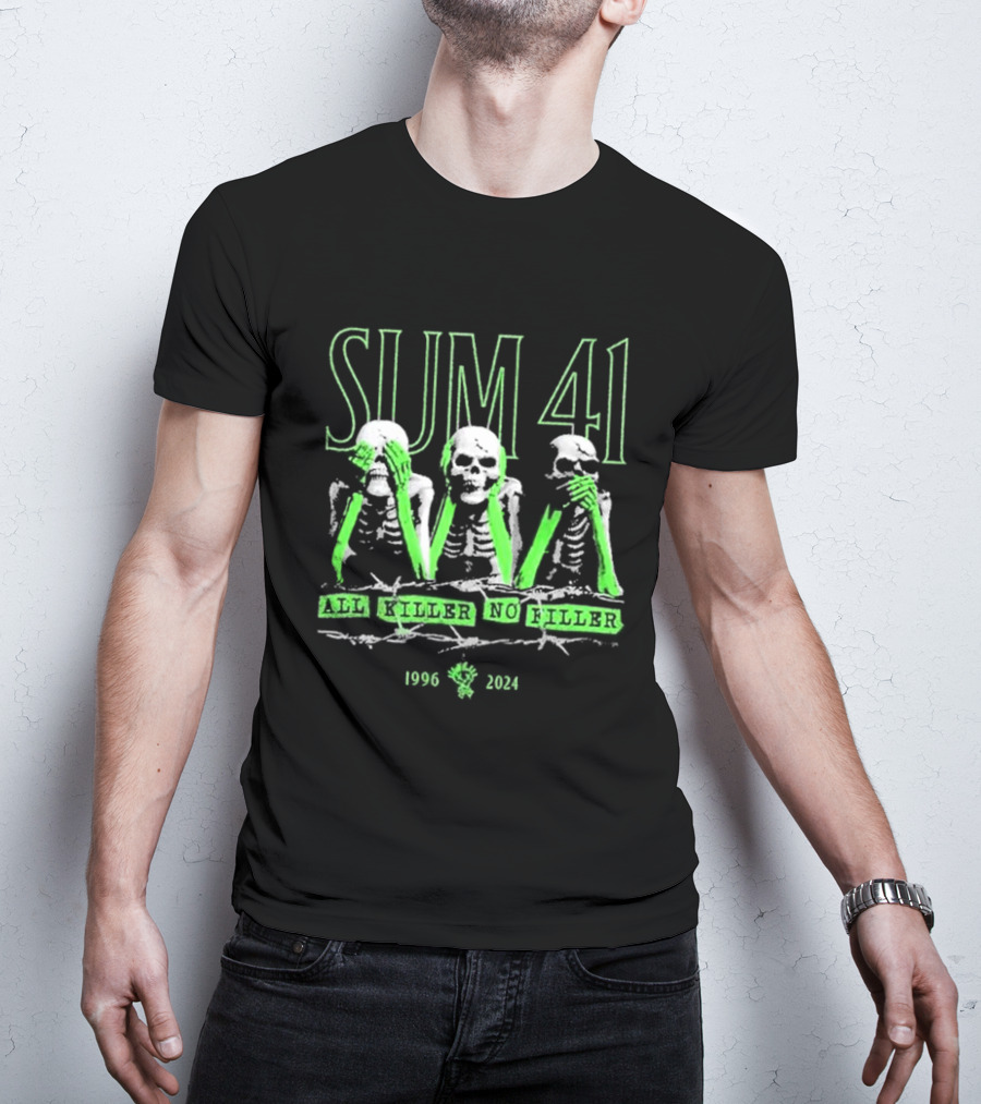Sum 41 Skeletons All Killer No Filler 1996 T-Shirt