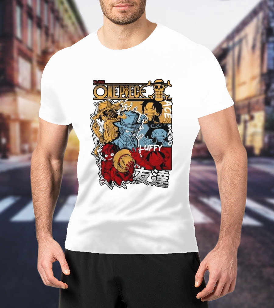 One Piece Luffy Ace Sabo Brothers Friendship T-Shirt