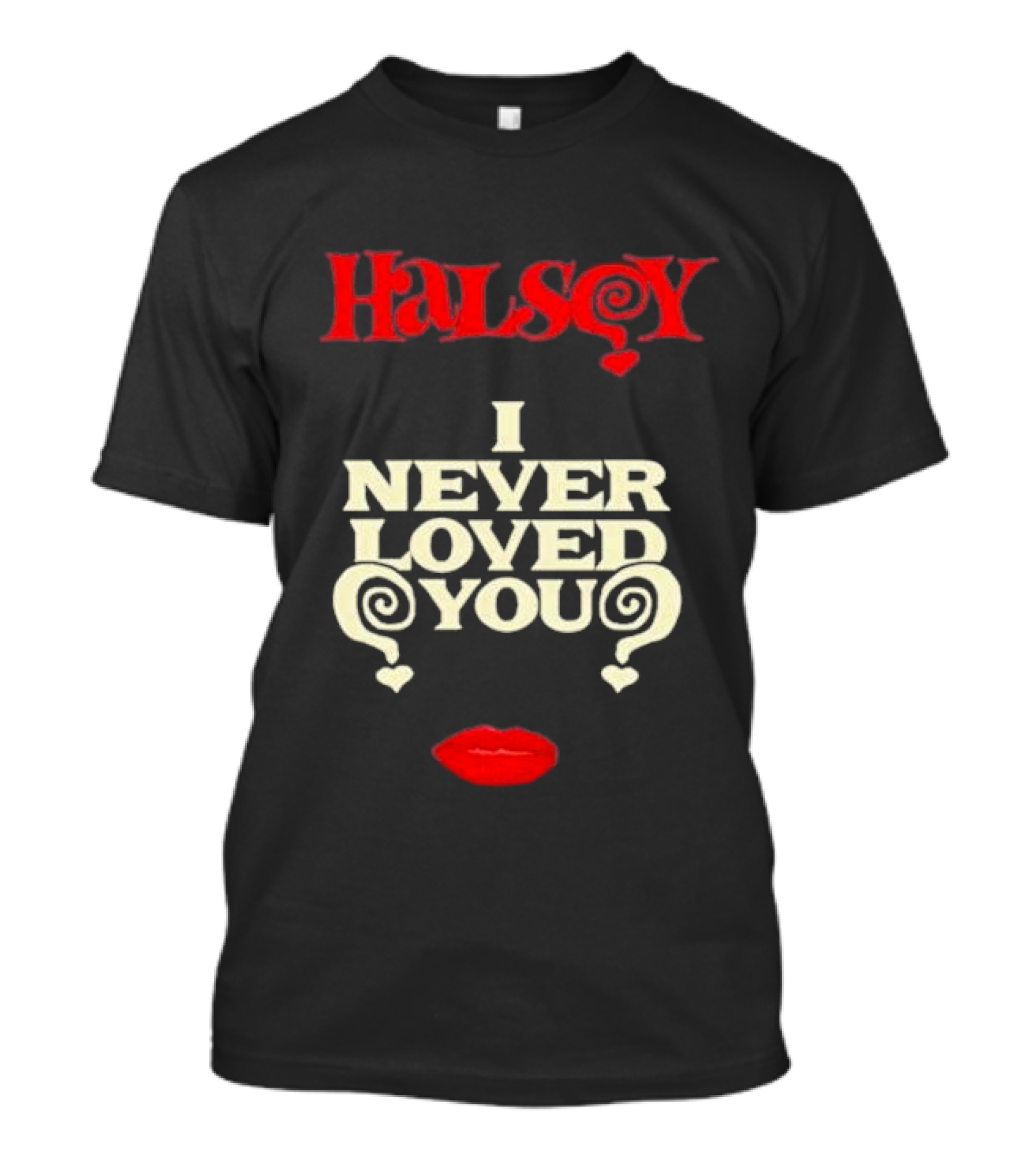 Halsey I Never Loved You Bold Red Lips T-Shirt