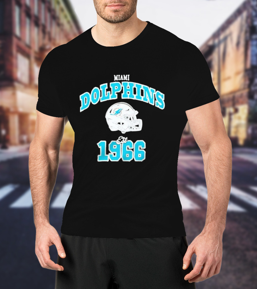 Miami Dolphins Est 1966 Aleali May Collaboration T-Shirt