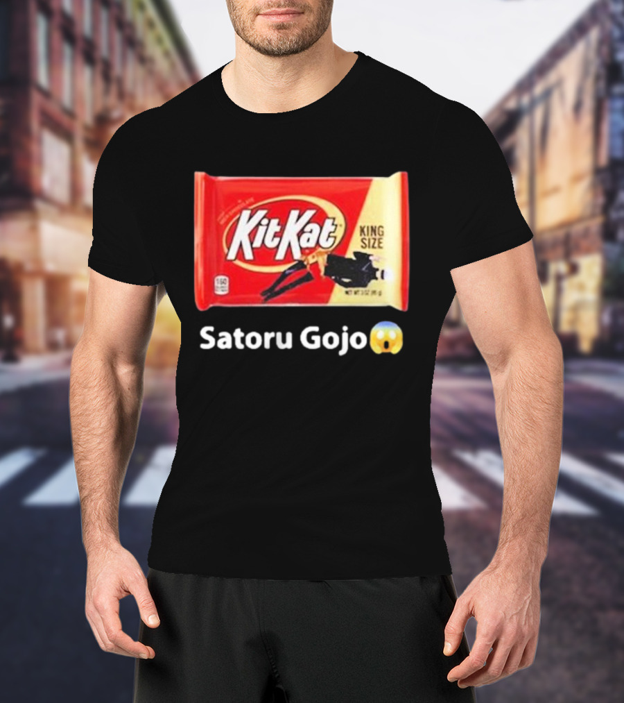 Satoru Gojo 😮 Kit Kat King Size T-Shirt