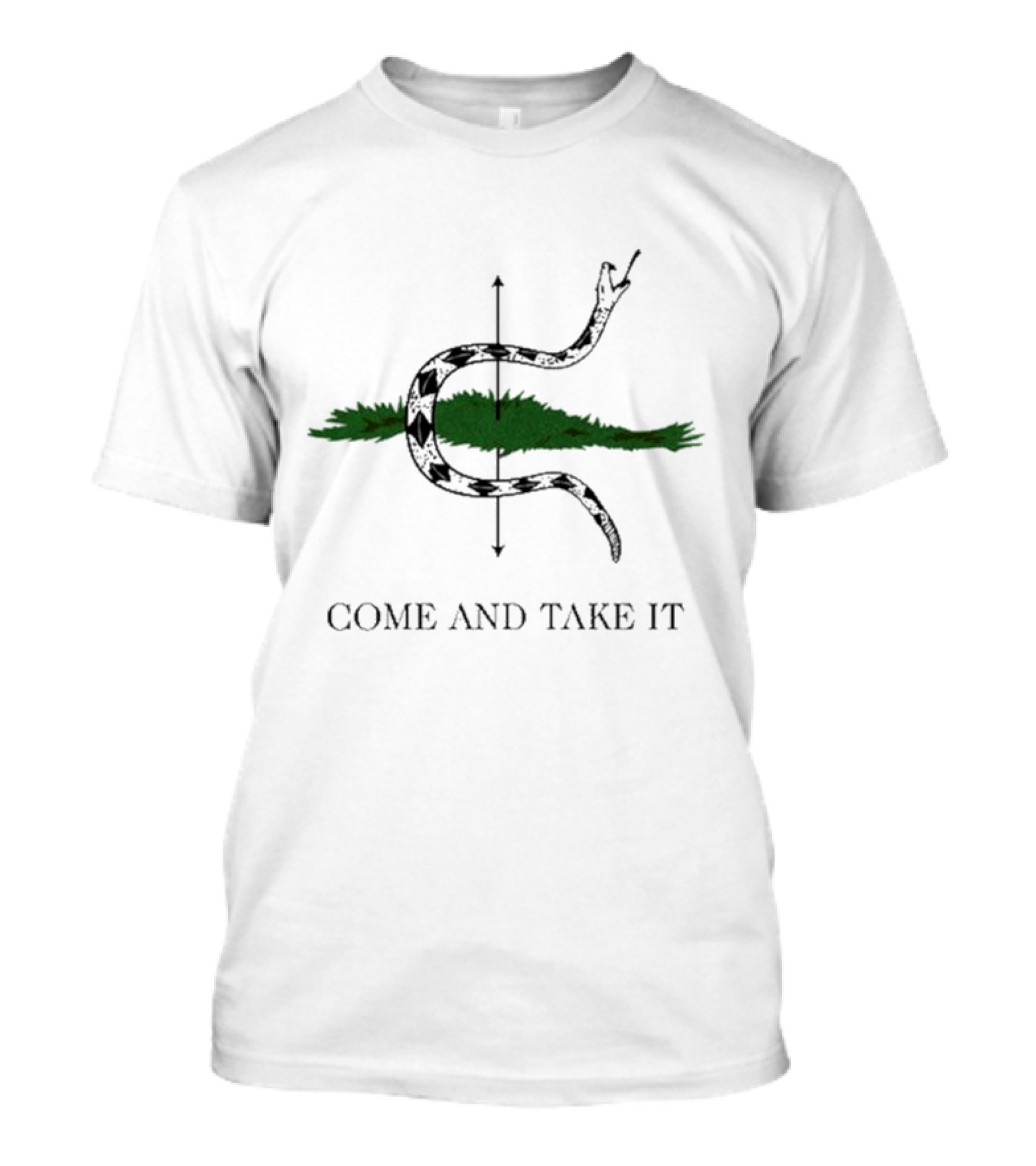 Lopp Come And Take It Snake With Arrow And Pine Tree T-Shirt
