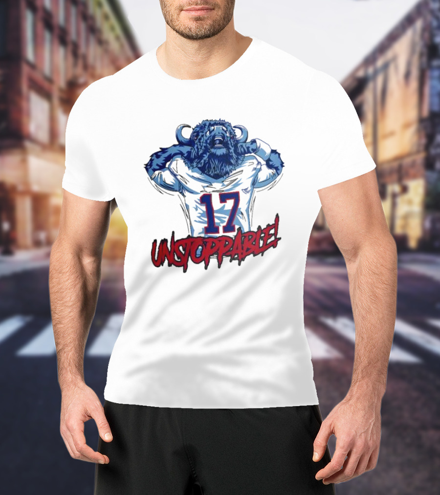 Unstoppable 17 Buffalo Bills Mascot Sports T-Shirt