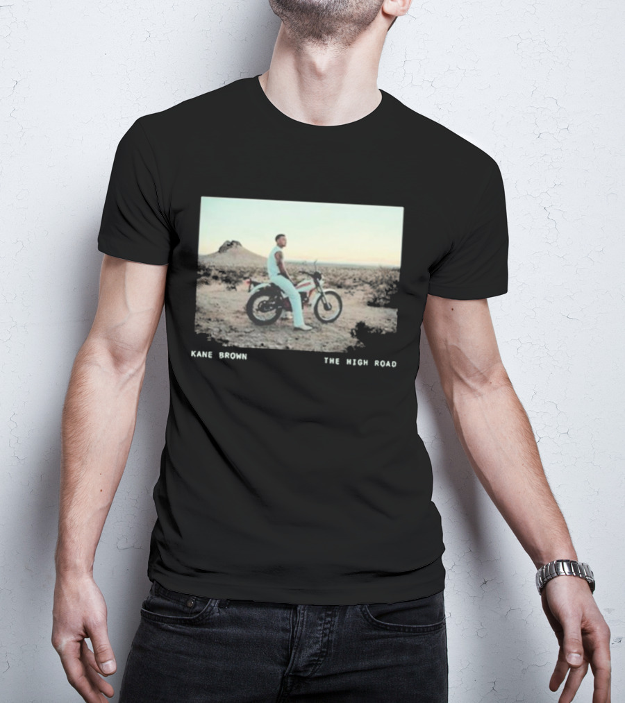 Kane Brown The High Road Desert Motorcycle Scene T-Shirt